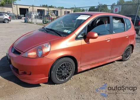 2008 Honda Fit Sport from USA, damaged, VIN JHMGD38668S040854